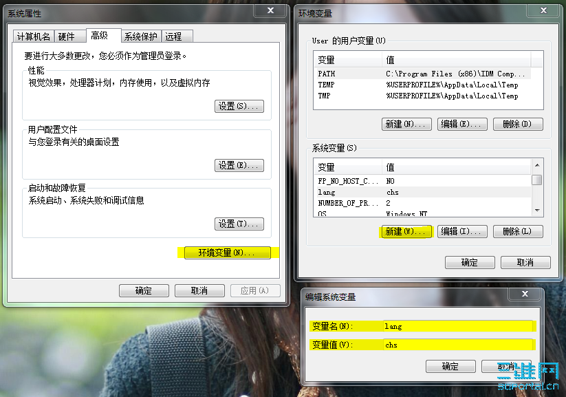 ���ػ�����ΪӢ�ĵ� Windows ���ӻ�������Ϊ���ļ���